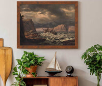 A Shipwreck On The Coast Of Norway by Johan Christian Dahl