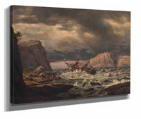 A Shipwreck On The Coast Of Norway by Johan Christian Dahl