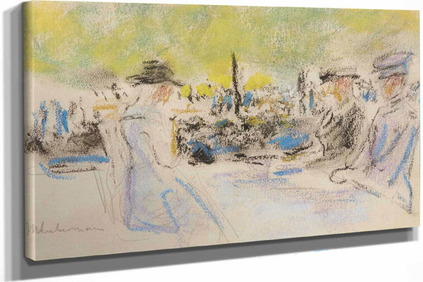 Am Tisch At The Table by Max Liebermann