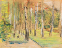 Die Birkenallee In Wannsee Nach Nordwesten by Max Liebermann