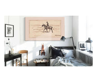 Federzeichnung Reiter Am Strand by Max Liebermann