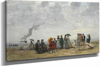 Figures On The Beach by Eugene Boudin