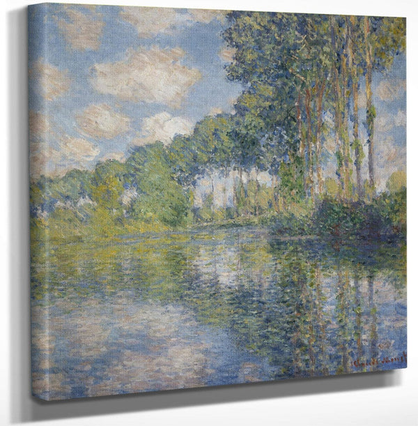 12" x 12" / Canvas Wrap Poplars On The Epte By Claude Monet Fine Art Print