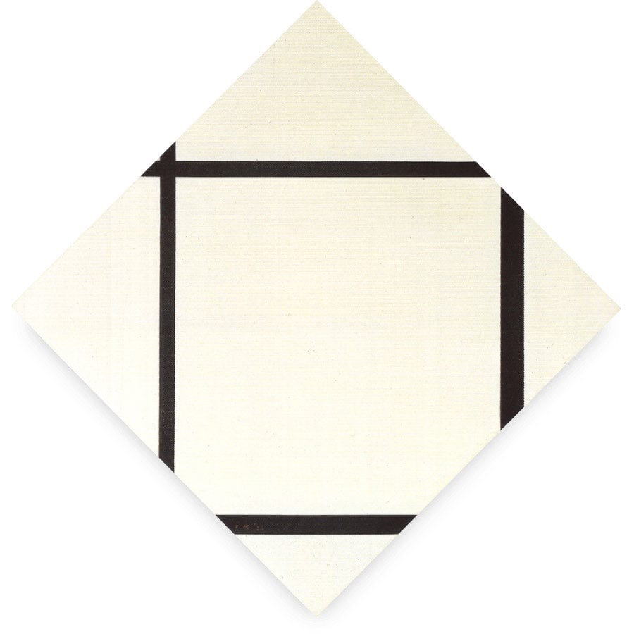 12" x 12" / Fine Art Paper Composition In Black And White Painting I 1926 Oil On Canvas 1137X1118Mm The Museum Of Modern Art New York Min By Piet Mondrian Fine Art Print