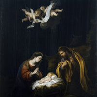 12" x 12" / Fine Art Paper The Nativity By Bartolome Esteban Murillo Fine Art Print