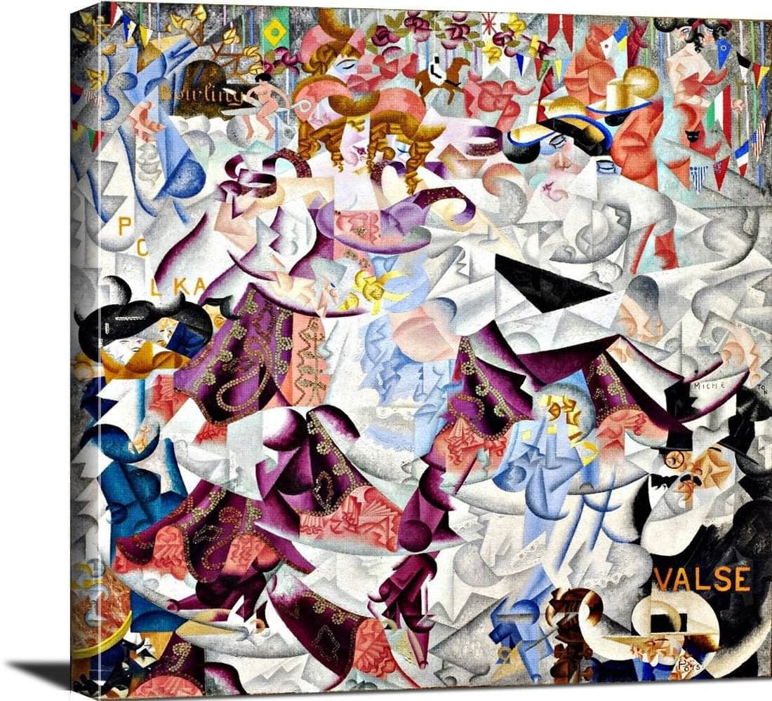18" x 24" / Canvas Wrap Dynamic Hieroglyphic Of The Bal Tabarin Painting Gino Severini Canvas Art Fine Art Print