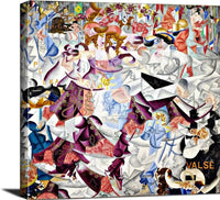 18" x 24" / Canvas Wrap Dynamic Hieroglyphic Of The Bal Tabarin Painting Gino Severini Canvas Art Fine Art Print