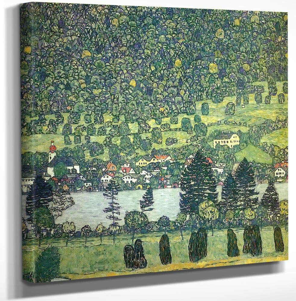 18" x 24" / Canvas Wrap Forest In A Slope Mountain At Unterach On The Attersee, 1917 By Gustav Klimt Fine Art Print