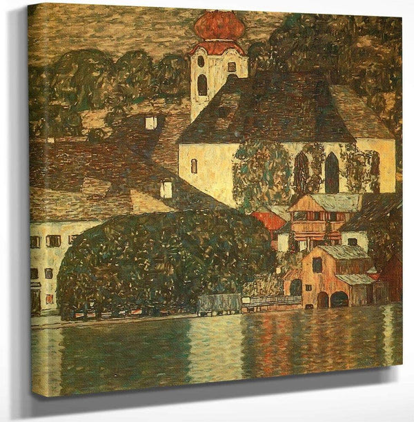 18" x 24" / Canvas Wrap The Church At Unterach On The Attersee By Gustav Klimt Fine Art Print