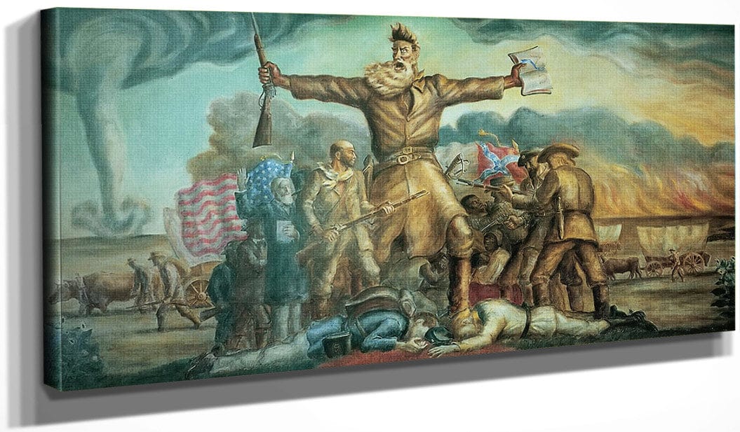 18" x 24" / Canvas Wrap Tragic Prelude By John Steuart Curry Fine Art Print