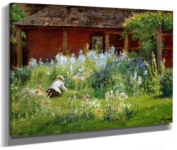 Selma In The Garden By Theodore Clement Steele Fine Art Print 2