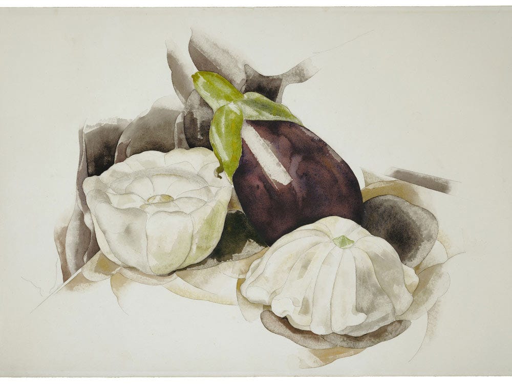 Still Life With Eggplant And Summer Squash By Charles Demuth Fine Art Print 2