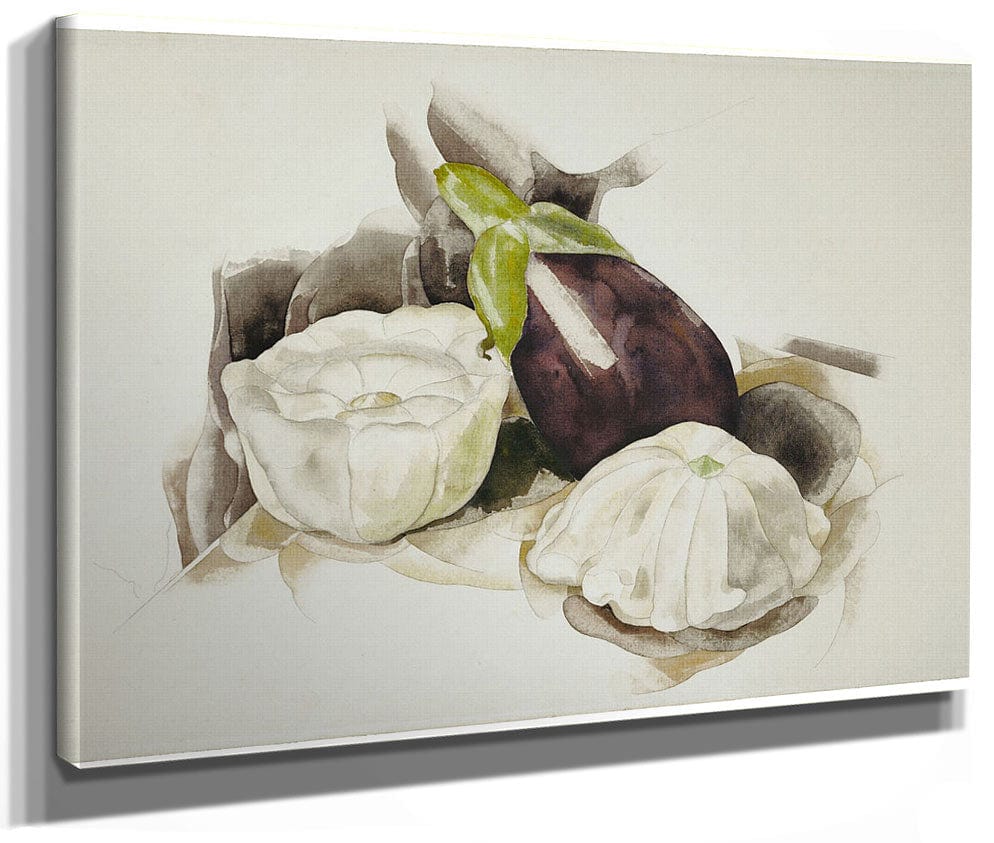 Still Life With Eggplant And Summer Squash By Charles Demuth Fine Art Print 2