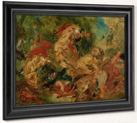 Study For The Lion Hunt By Ferdinand Victor Eugene Delacroix Fine Art Print 2