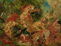 Study For The Lion Hunt By Ferdinand Victor Eugene Delacroix Fine Art Print 2