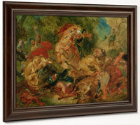 Study For The Lion Hunt By Ferdinand Victor Eugene Delacroix Fine Art Print 2