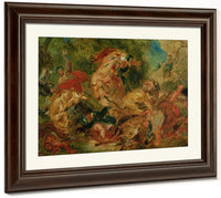 Study For The Lion Hunt By Ferdinand Victor Eugene Delacroix Fine Art Print 2