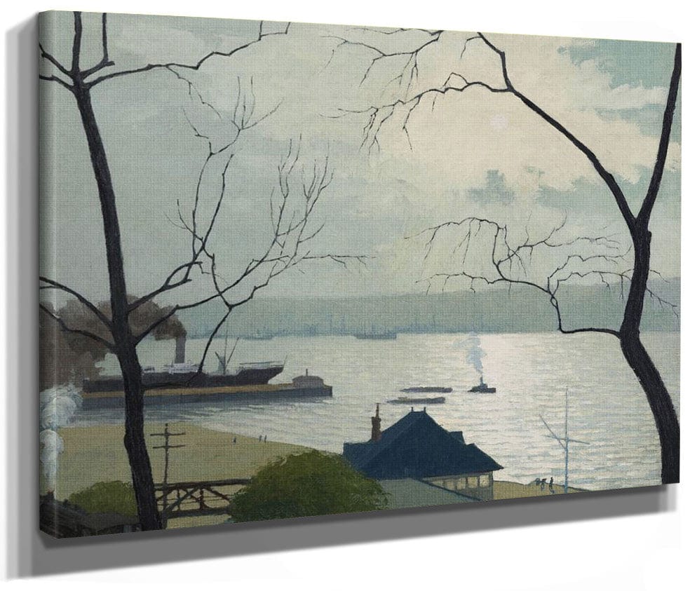 The Hudson From Riverside Drive By George Ault Fine Art Print 2