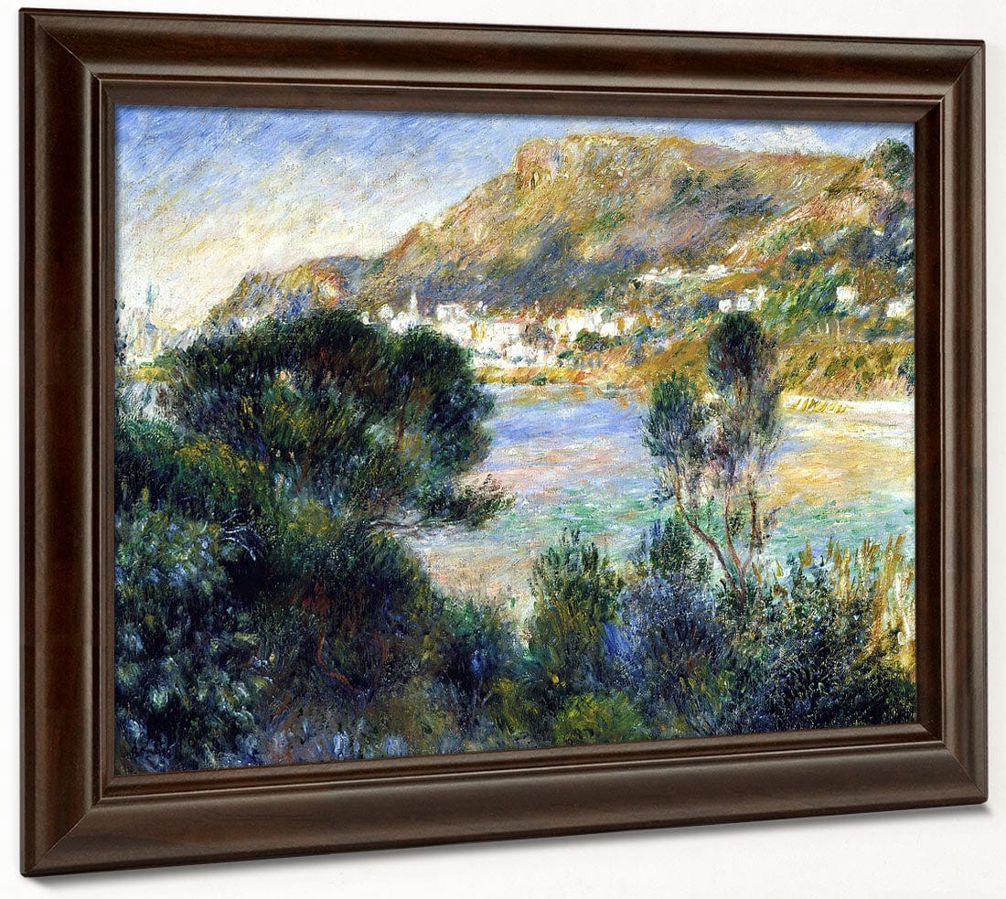 View From Cap Martin Of Monte Carlo By Pierre Auguste Renoir Fine Art Print 2