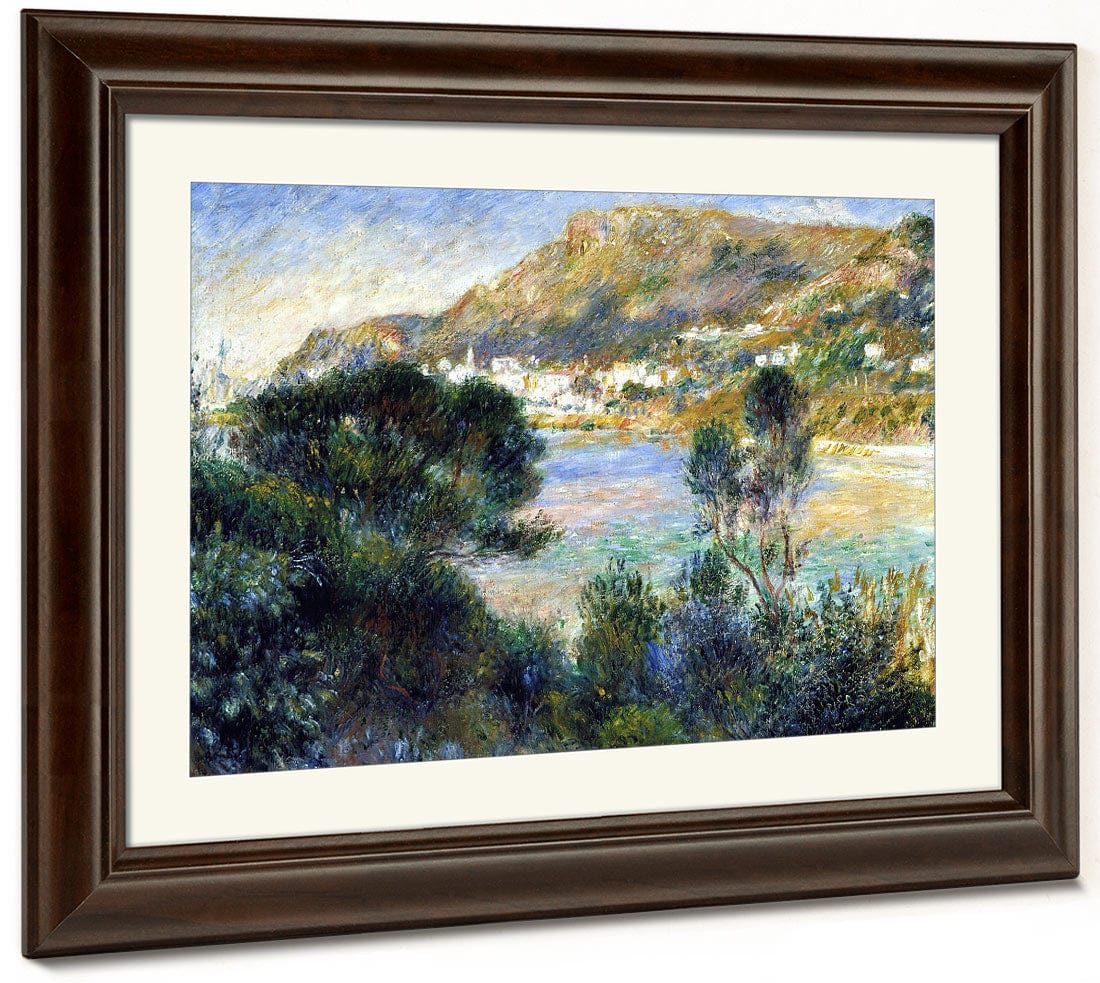 View From Cap Martin Of Monte Carlo By Pierre Auguste Renoir Fine Art Print 2