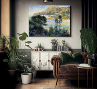 View From Cap Martin Of Monte Carlo By Pierre Auguste Renoir Fine Art Print 2