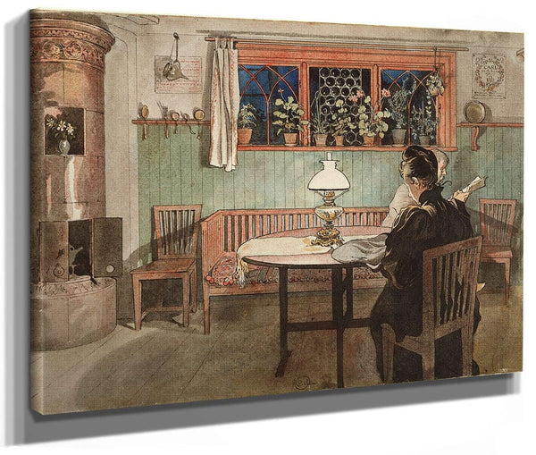When The Children Have Gone To Bed By Carl Larsson Fine Art Print 2