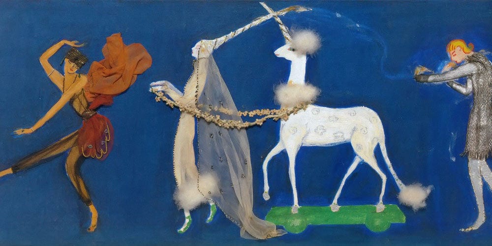 20" x 10" / Fine Art Paper Procession Orpheus By Florine Stettheimer Fine Art Print