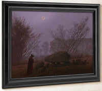 A Walk At Dusk By By Caspar David Friedrich Fine Art Print