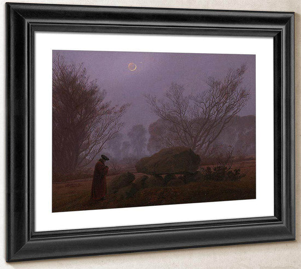 A Walk At Dusk By By Caspar David Friedrich Fine Art Print
