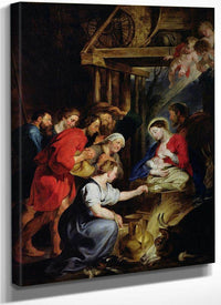 Adoration Of The Shepherds By Peter Paul Rubens Fine Art Print