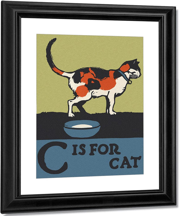 Alphabet  C Is For Cat By C.B. Falls Fine Art Print