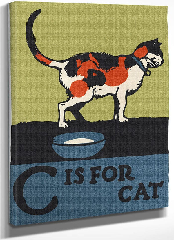 Alphabet  C Is For Cat By C.B. Falls Fine Art Print