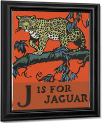 Alphabet J Is For Jaguar By C.B. Falls Fine Art Print
