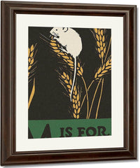 Alphabet  M Is For Mouse By C.B. Falls Fine Art Print