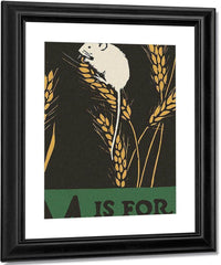 Alphabet  M Is For Mouse By C.B. Falls Fine Art Print