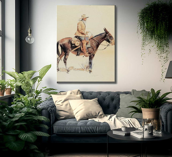 An Army Packer Aka A Regular By Frederic Remington Fine Art Print