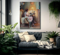 An Engaging Story By Enjolras Delphin Fine Art Print