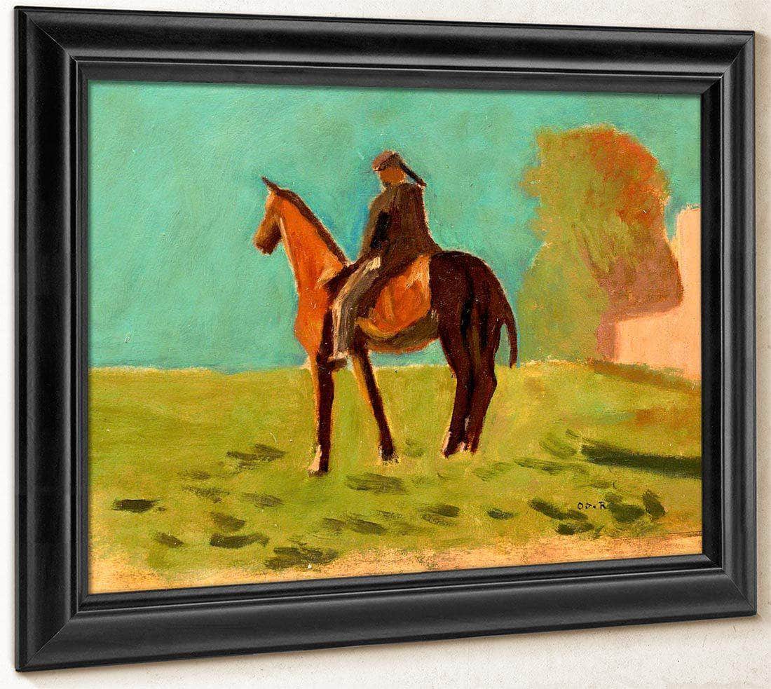 Apache (Man On Horsemack Ii) By Odilon Redon Fine Art Print