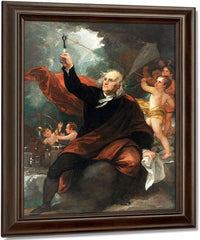 Benjamin Franklin Drawing Electricity From The Sky By Benjamin West Fine Art Print