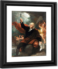 Benjamin Franklin Drawing Electricity From The Sky By Benjamin West Fine Art Print