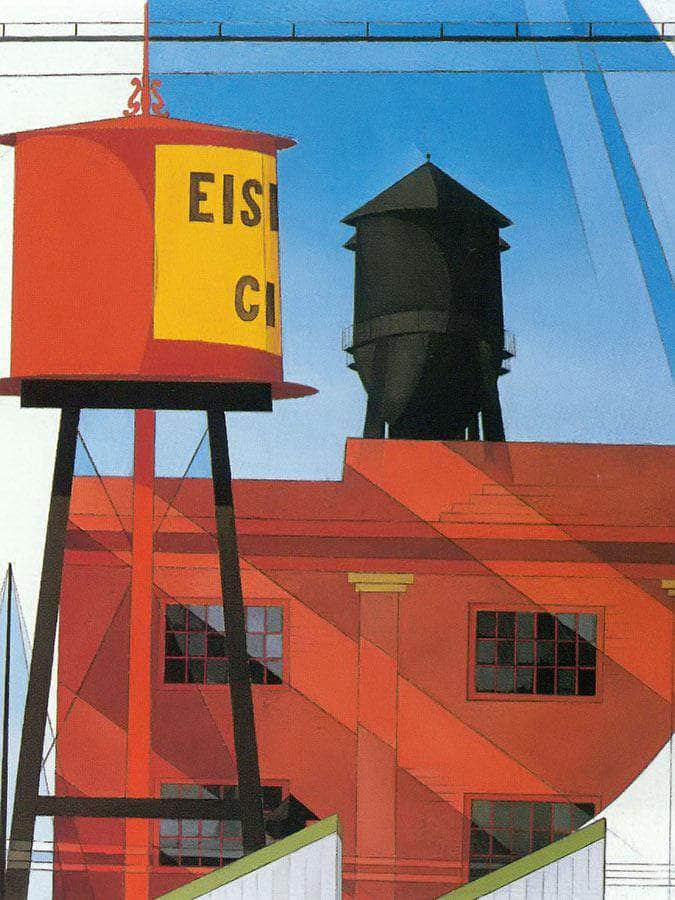 Buildings Abstraction Lancaster By Charles Demuth Fine Art Print