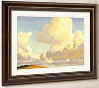 Butte And Clouds By Maynard Dixon Fine Art Print