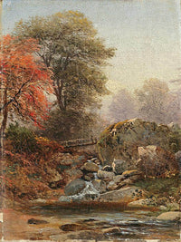 Cascade With Footbridge by Sanford Robinson Gifford Fine Art Print