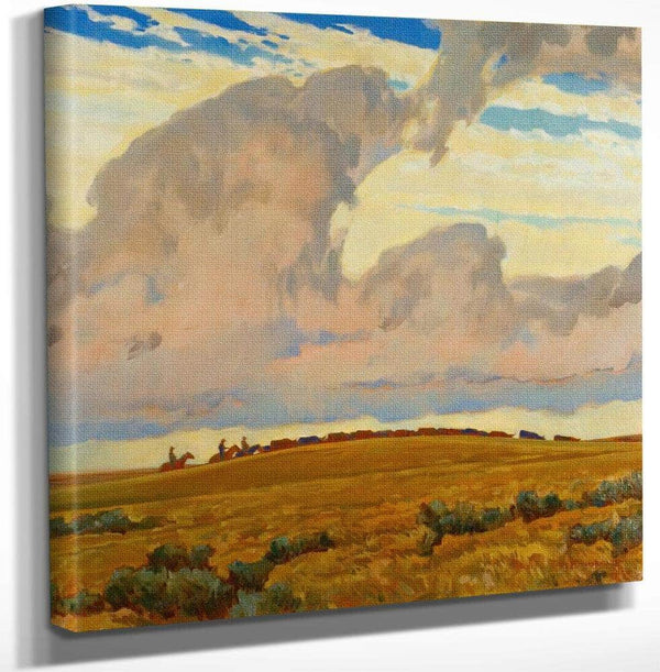 Cattle Range By Maynard Dixon Fine Art Print