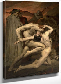 Dante And Virgil In Hell By William Adolphe Bouguereau Fine Art Print