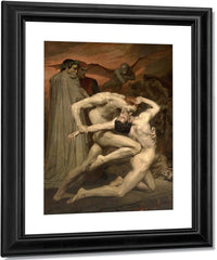 Dante And Virgil In Hell By William Adolphe Bouguereau Fine Art Print