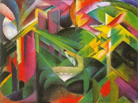 Deer In A Monastery Garden By Franz Marc Fine Art Print
