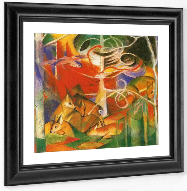 Deer In The Forest I By Franz Marc Fine Art Print