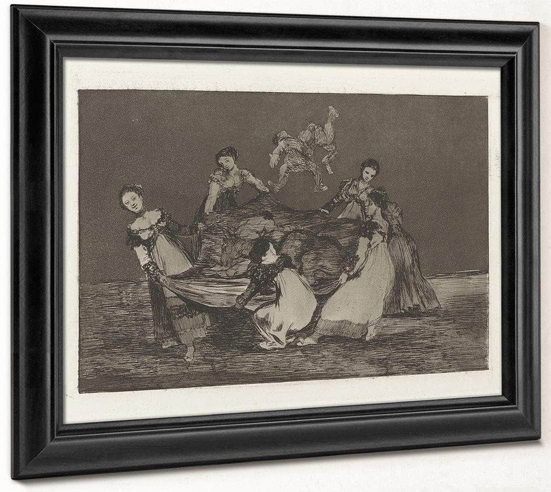 Disparate Femenino (Feminine Folly) Also Known As Pesa Mas Que Un Burro Muerto (Heavier Than A Dead Donkey) From The Series Los Disparates (Los Proverbios) By Francisco De Goya Fine Art Print