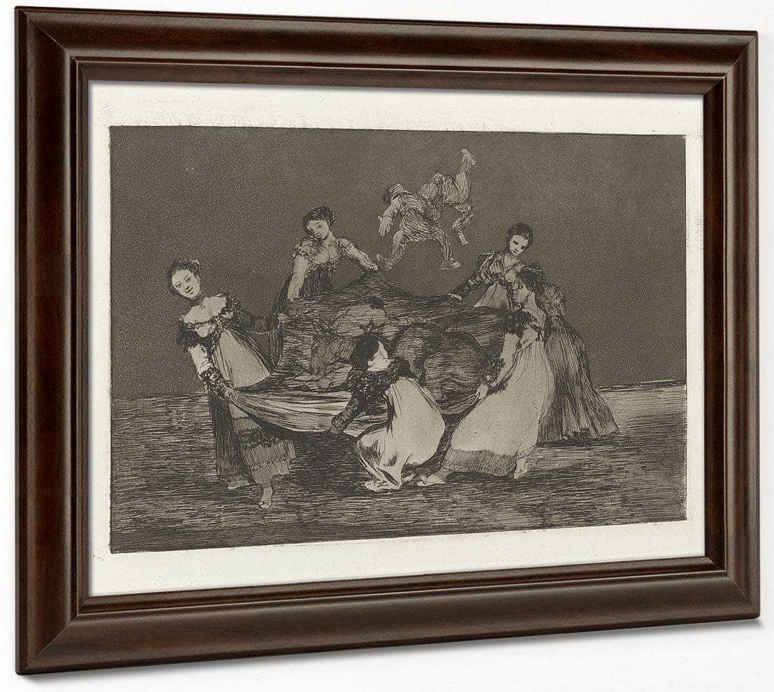 Disparate Femenino (Feminine Folly) Also Known As Pesa Mas Que Un Burro Muerto (Heavier Than A Dead Donkey) From The Series Los Disparates (Los Proverbios) By Francisco De Goya Fine Art Print